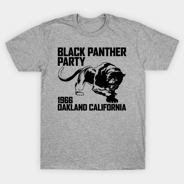 Oakland California 1966 Black Panther Party T-Shirt by Seaside Designs
